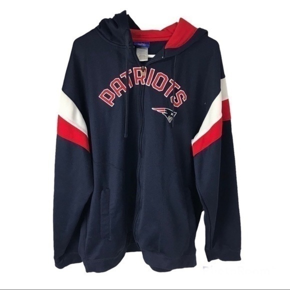 NFL New England patroits full zip hoodie jacket men’s size XL